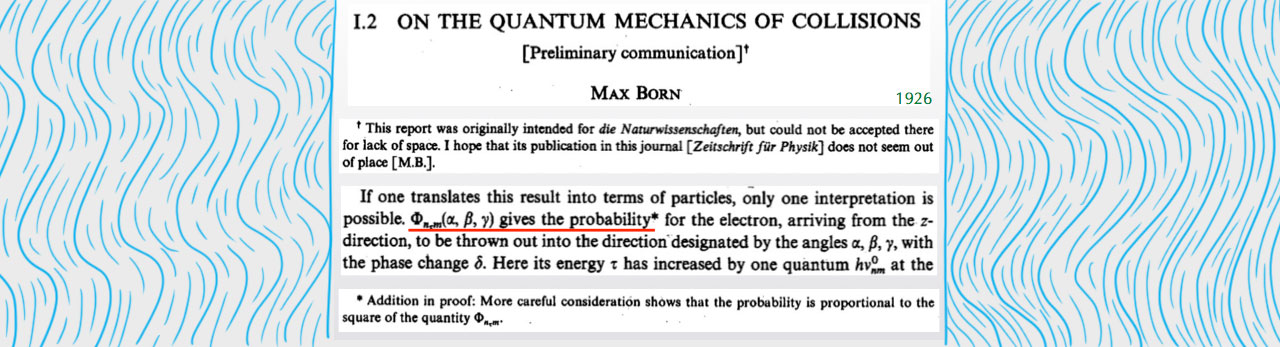 max born's paper on the quantum mechanics of collisions